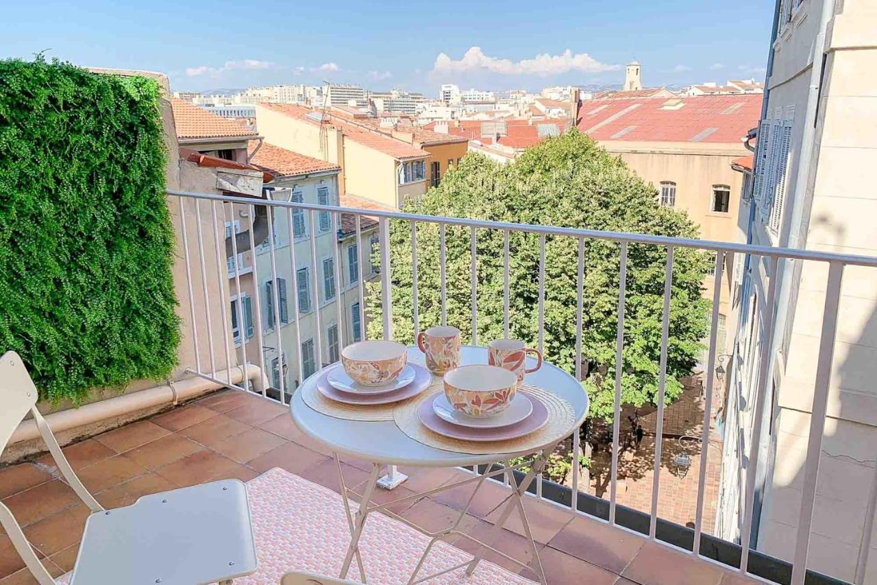 Apartament Le Perchoir - Terrasse & Clim Au Coeur Du Panier Marsylia Zewnętrze zdjęcie